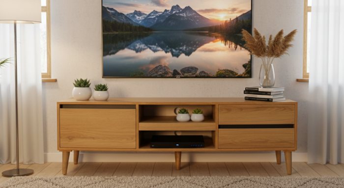 میز تلویزیون طرح چوب مدل ACAJOU
