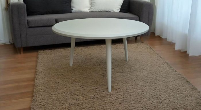 میزجلو مبلی گرد 80*80