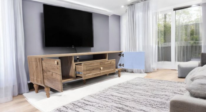 میز تلویزیون طرح چوب مدل RAMONA