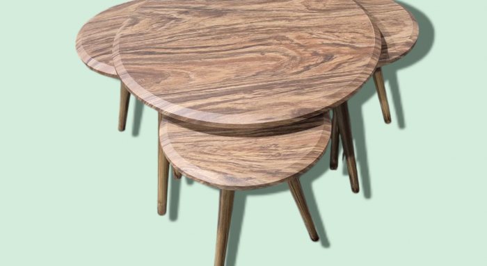 ست جلومبلی و عسلی گرد 70*70