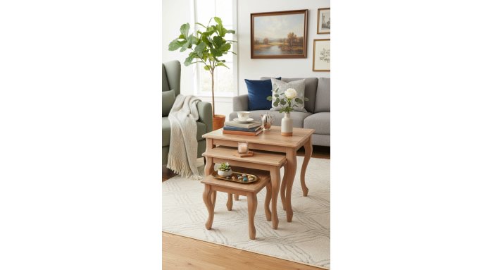 میز عسلی مدل V قهوه ای روشن میز عسلی مدل V قهوه ای روشن