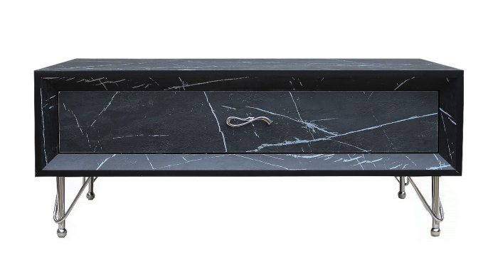 میز جلو مبلی طرح سنگ مدل MT-Marble Black