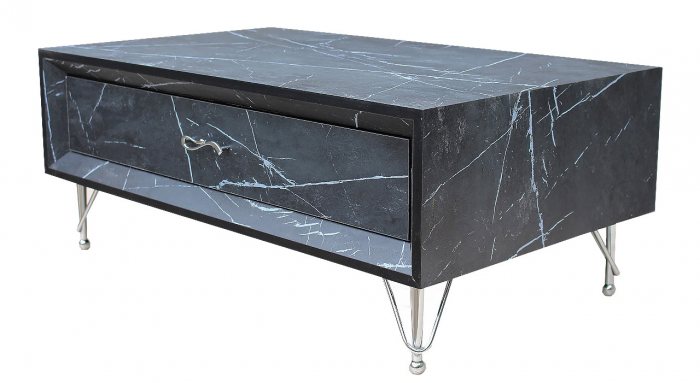 میز جلو مبلی طرح سنگ مدل MT-Marble Black