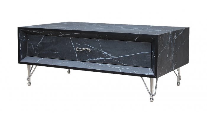 میز جلو مبلی طرح سنگ مدل MT-Marble Black