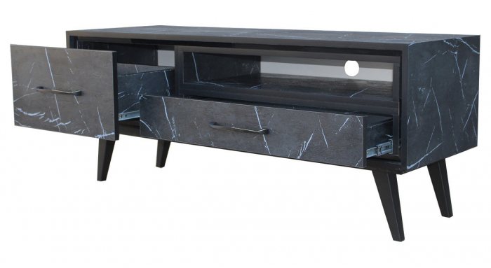 میز LED طرح سنگ مرمر مدل R-120 MARBLE BLACK میز LED طرح سنگ مرمر مدل R-120 MARBLE BLACK
