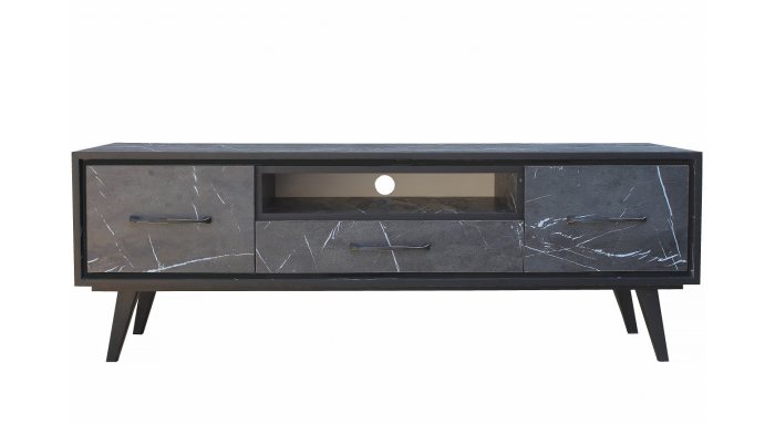 میز TV طرح سنگ مشکی مدل R-160MARBLE  BLACK